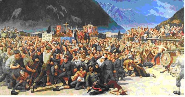 "Betrayal of Cossacks at Lienz, Austria" by S.G. Korolkoff, June of 1945